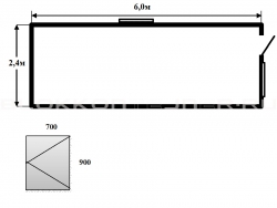 Вагончик-бытовка 6м для временного жилья
